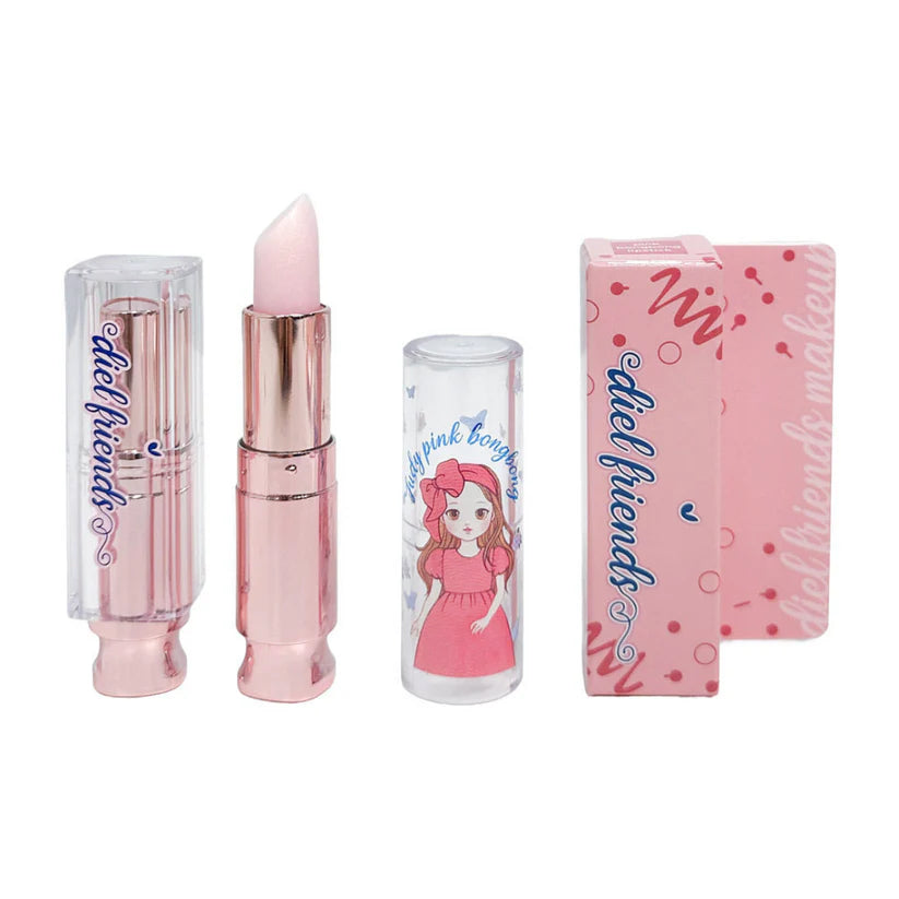 DIEL FRIENDS Lipstick & Nail Polish Set featuring a pearl lipstick in a cute packaging.