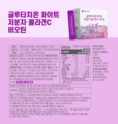 [BOTO] Glutathione White Small Molecule Collagen C Biotin 4g30p