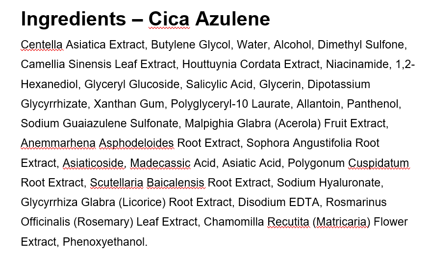 IMPIEL Line Japan Gift Set: Cica Azulene & Vita White Ampoule