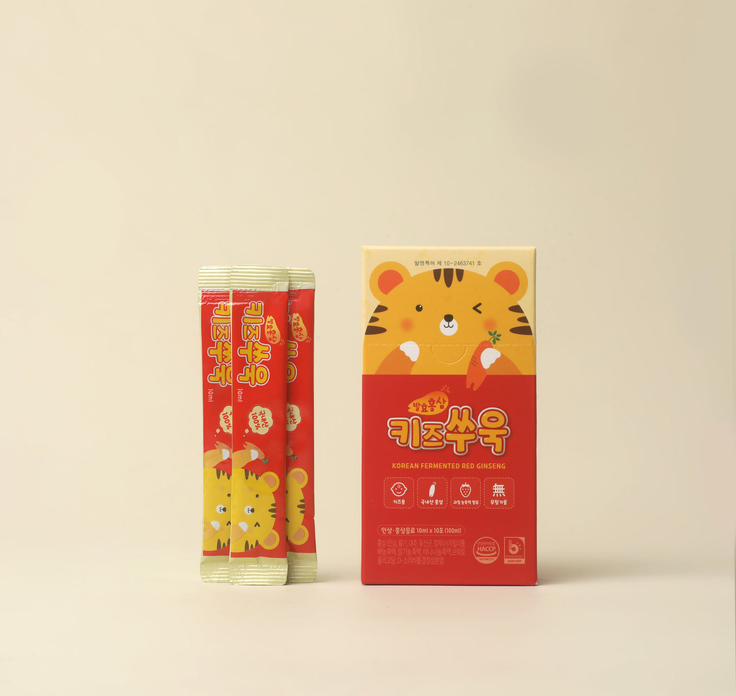 [오손도손] 발효홍삼 키즈쑤욱 스틱홍삼즙 10ml 30포