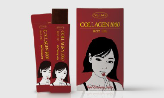 Wellinus Collagen 1000 ginseng dark red box