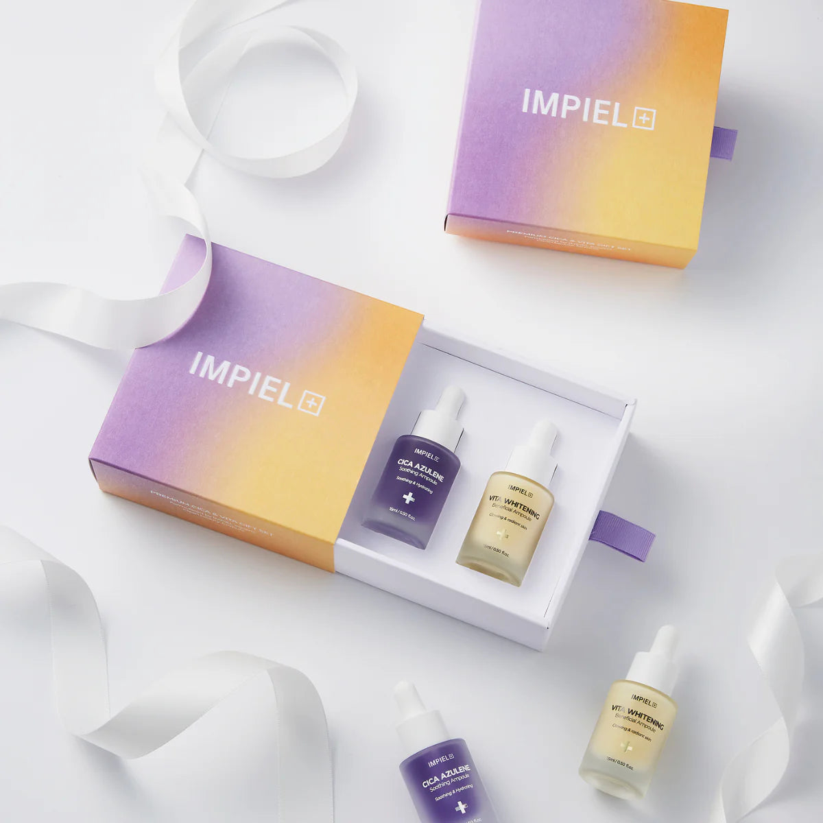 [IMPIEL] Line Japan Gift Set: Cica Azulene & Vita White Ampoule